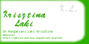 krisztina laki business card